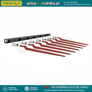 Belka do krokodyla dolna 1210mm w zestawie z tulejami i zębami dolnymi prostymi dł. 880mm