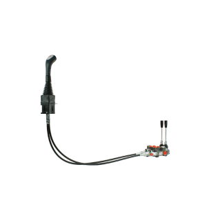 Rozdzielacz hydrauliczny 2 sekcyjny 40L z  joystickiem i linkami 2m