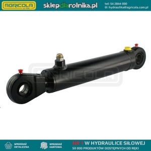 Cylinder siłownik hydrauliczny jednostronnego działania długość: 415mm skok: 200mm CJF-50/28/200