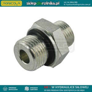 Przyłącze hydrauliczne proste typu: ED BB gwinty: M10x1 - M10x1 z uszczelnieniem NBR