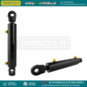 Cylinder siłownik hydrauliczny dwustronnego działania długość: 460mm skok: 220mm CJ2F-63/36/220 U30