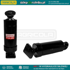 Cylinder siłownik hydrauliczny teleskopowy do przyczepy skok: 1530mm