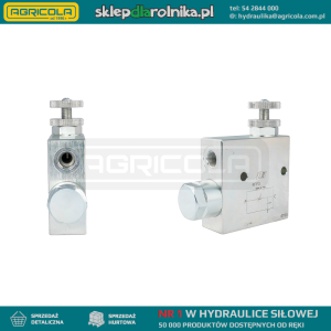 Zawór regulator przepływu VRFC3 gwinty: 3/4" przepływ max: 120L/min ciśnienie max: 350bar