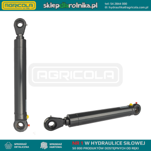 Cylinder hydrauliczny nurnikowy jednostronnego działania do agregatu długość: 495mm skok: 250mm CN-40/250