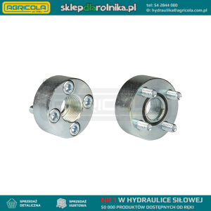 Przyłącze kołnierzowe proste 1"-51mm do pompy hydraulicznej typu europejskiego